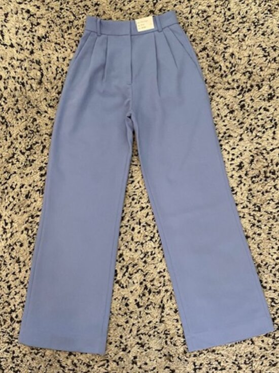 Abercrombie & Fitch Pants - Abercrombie & Fitch Sloane Wide Leg Pants 00 Lavender/Pale Blue NWT